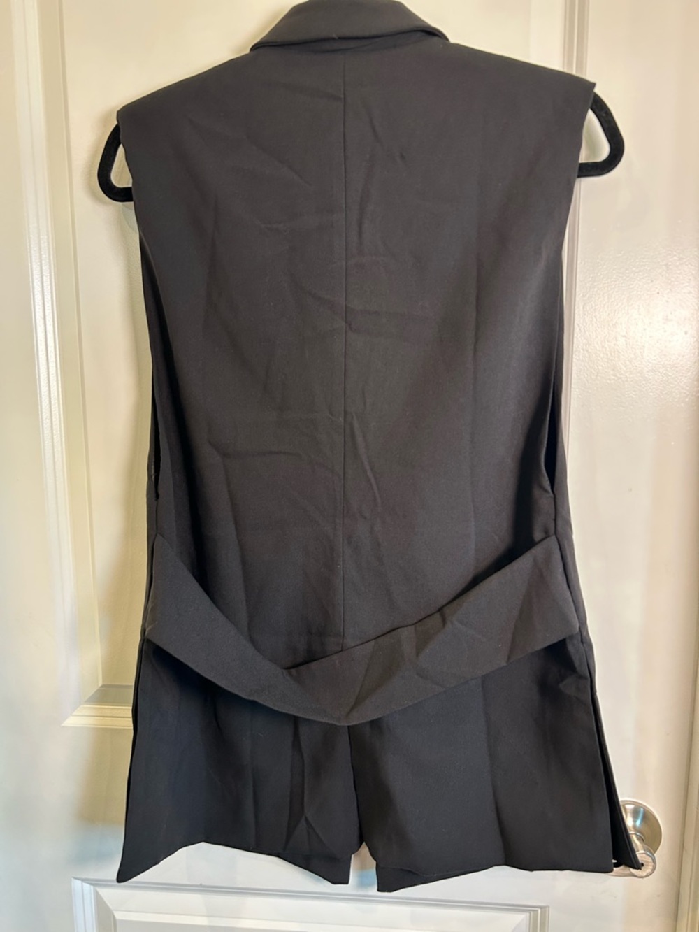 Do+be‎ Black Sleeveless Blazer Vest Size Medium New - Picture 4 of 9